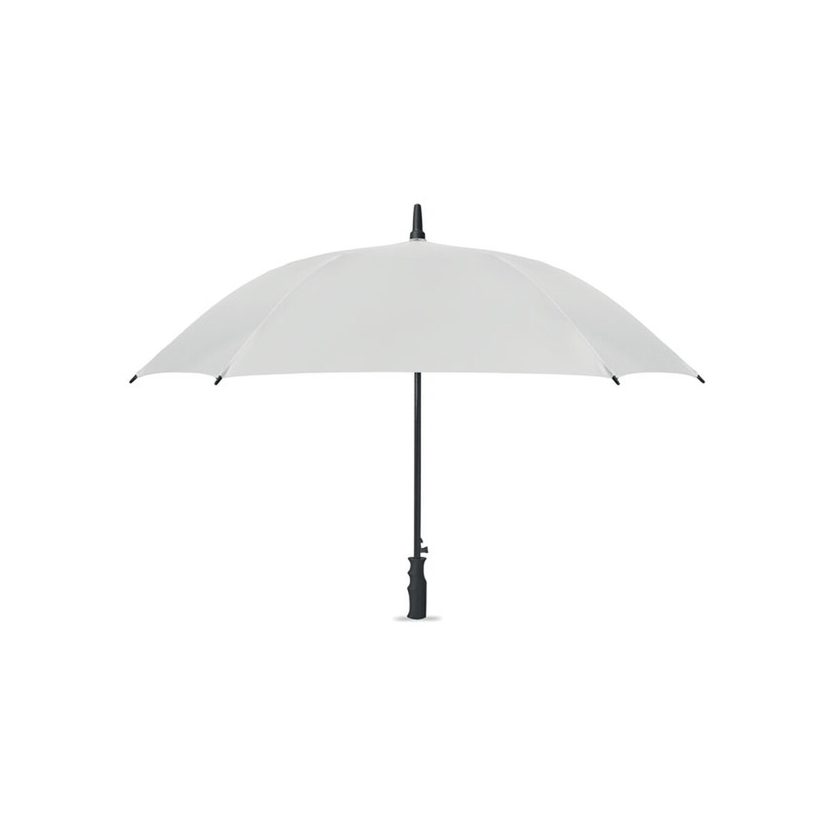 Parasole klasyczne z logo – 23” wiatroodporny parasol amboli – biały mo2926-06 23'' Wiatroodporny parasol AMBOLI - biały mo2926-06