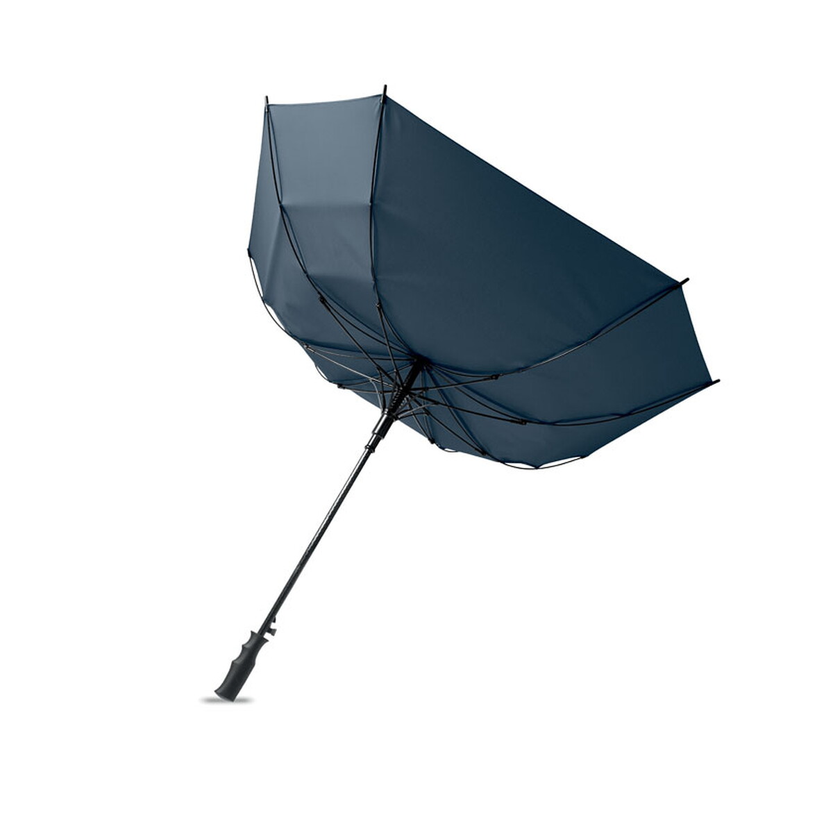 Parasole klasyczne z logo – 23” wiatroodporny parasol amboli – niebieski mo2926-04-side 23'' Wiatroodporny parasol AMBOLI - niebieski mo2926-04-side