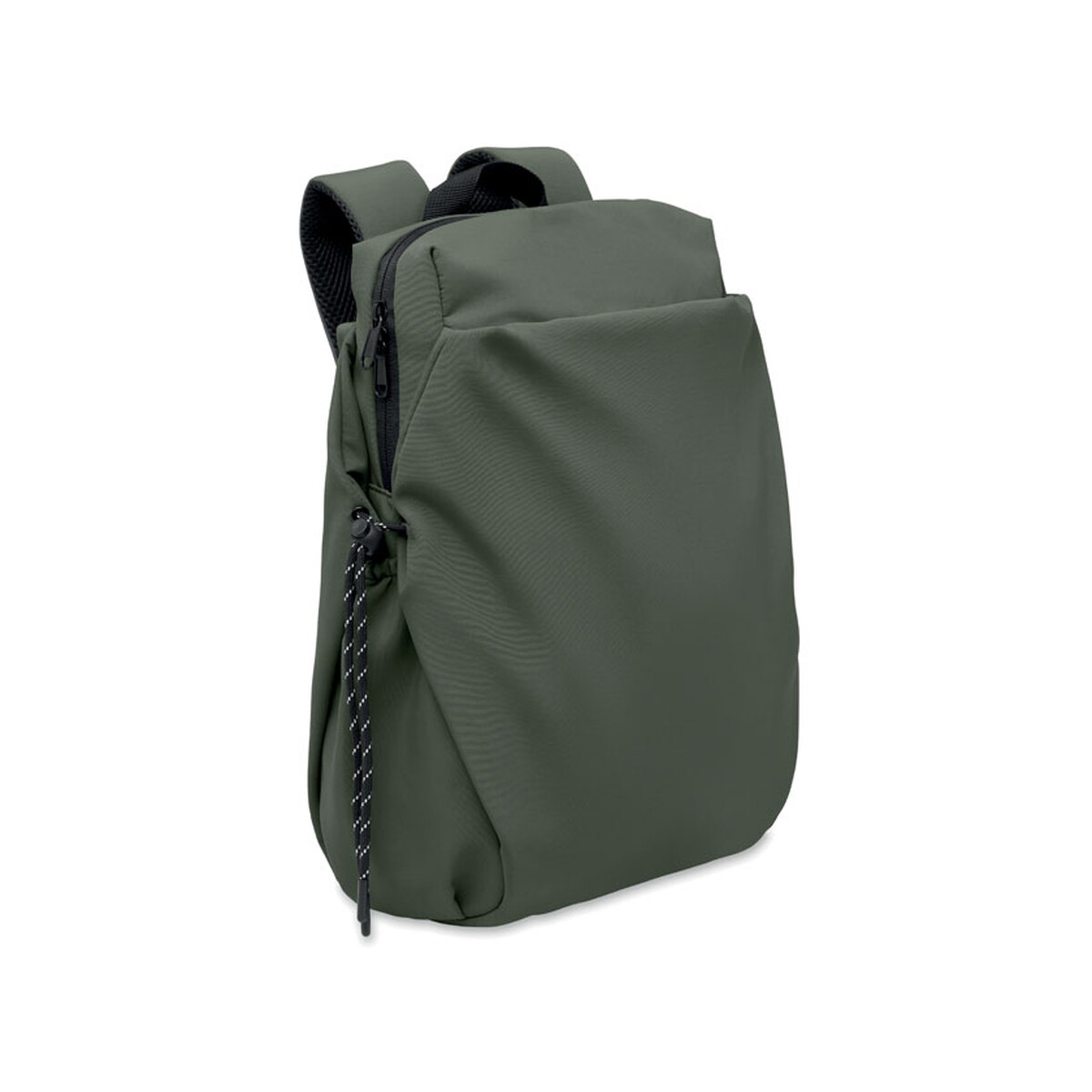 Plecaki z logo – nylonowy plecak na laptopa 16″ napa – ciemnozielony mo3180-60 nylonowy plecak na laptopa 16