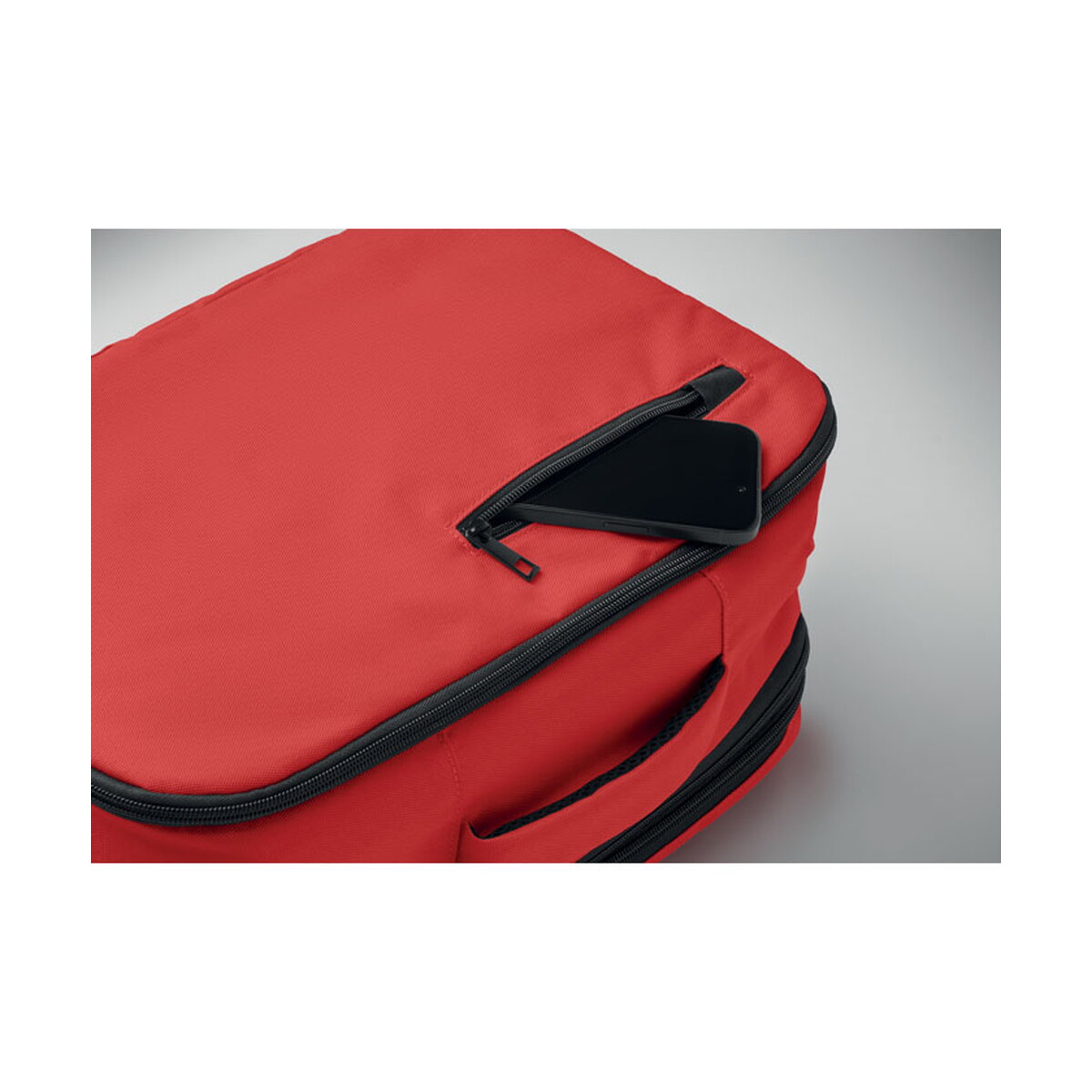 Plecaki z logo – plecak o rozmiarze kabinowym flysafe – czerwony mo2840-05-ambiant Plecak o rozmiarze kabinowym FLYSAFE - czerwony mo2840-05-ambiant