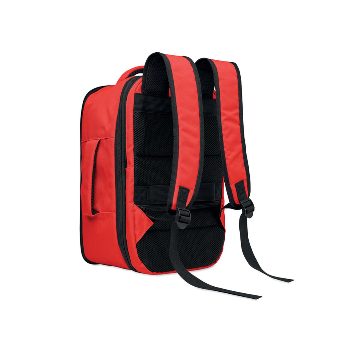 Plecaki z logo – plecak o rozmiarze kabinowym flysafe – czerwony mo2840-05-back Plecak o rozmiarze kabinowym FLYSAFE - czerwony mo2840-05-back