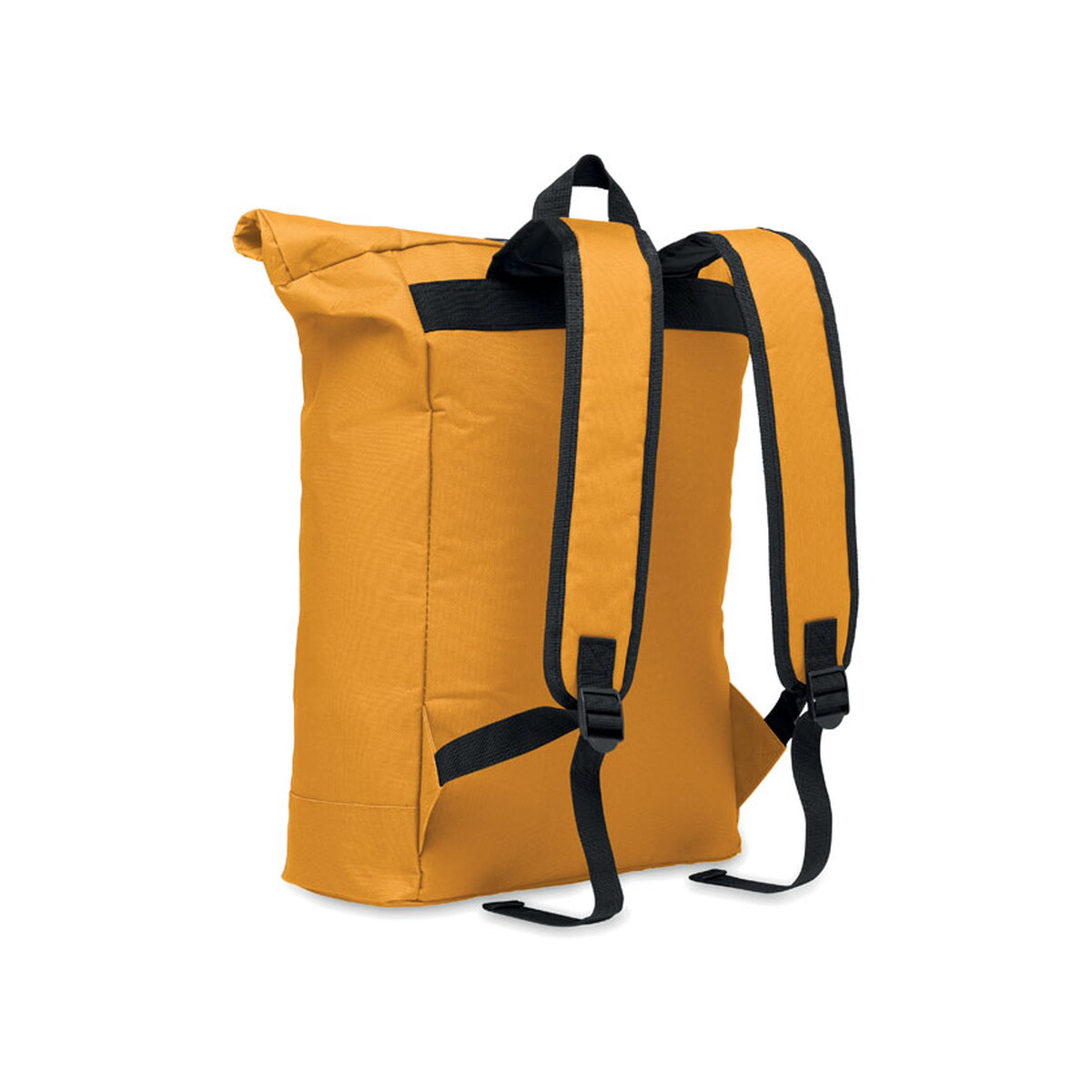 Plecaki z logo – plecak rolltop poliester 600d irea – okry mo2170-78-side Plecak rolltop poliester 600D IREA - okry mo2170-78-side