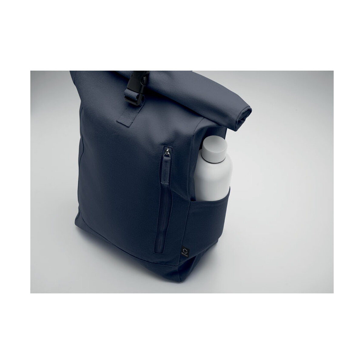 Plecaki z logo – plecak typu rolltop 390 gr/m² kamet – francuski granatowy mo2552-85-detail Plecak typu rolltop 390 gr/m² KAMET - francuski granatowy mo2552-85-detail