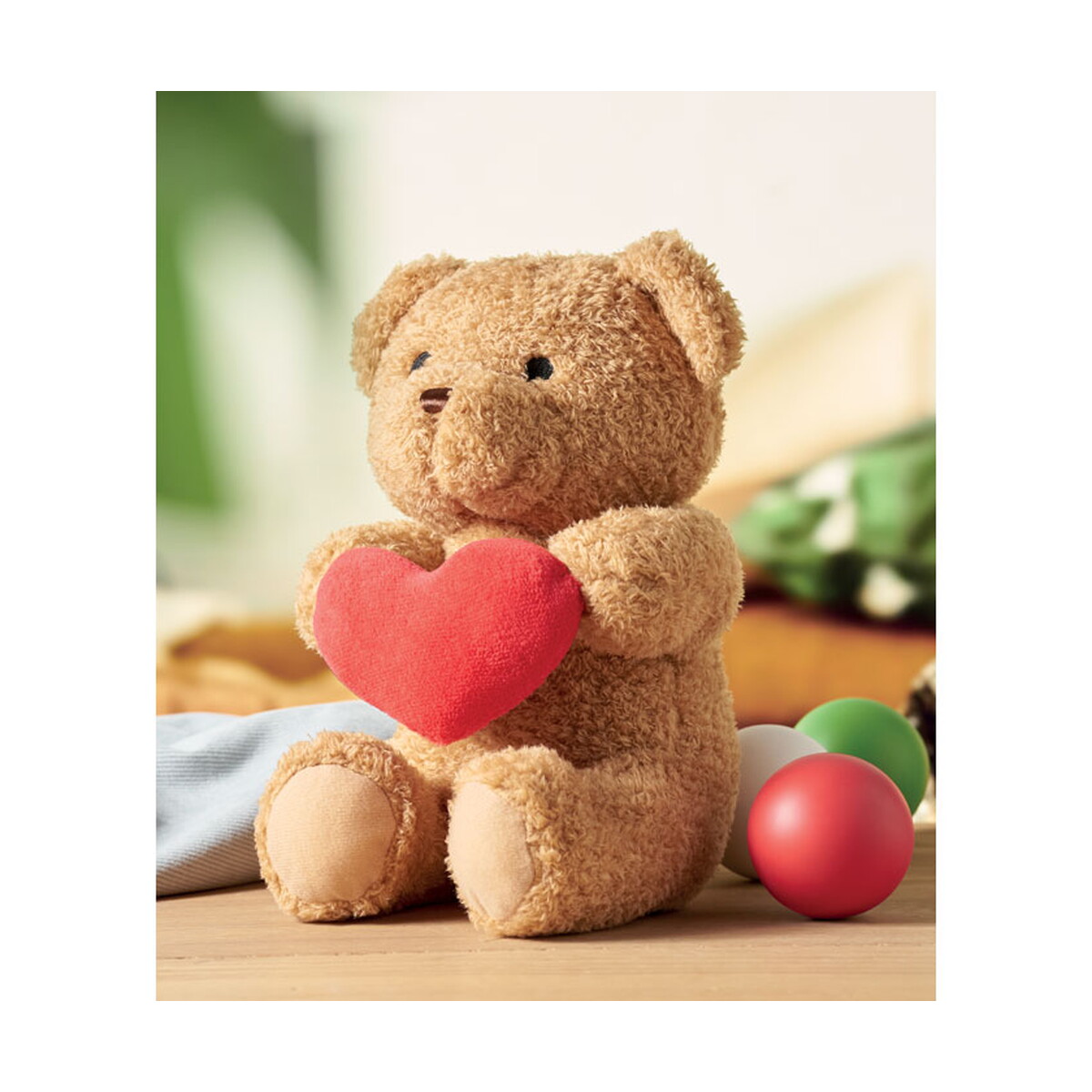 Pluszaki z logo – duży miś z sercem 23cm snuggle – czerwony mo2949-05-ambiant Duży miś z sercem 23cm SNUGGLE - czerwony mo2949-05-ambiant
