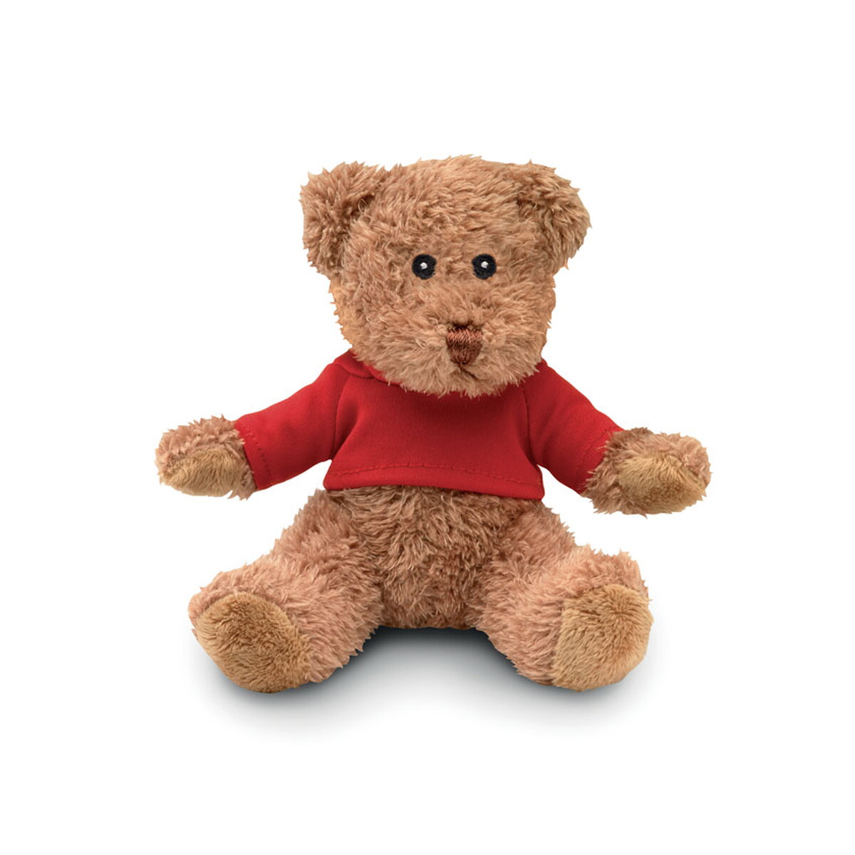 Miś z koszulką JOHNNY T - czerwony mo2594-05