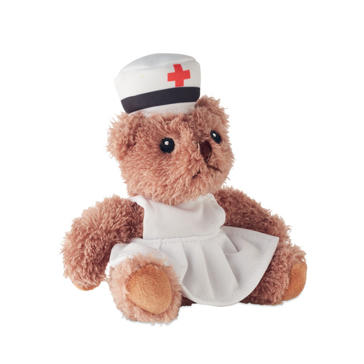 Pluszaki z logo – pluszowy miś pielęgniarka nurse – biały mo2839-06-back Pluszowy miś pielęgniarka NURSE - biały mo2839-06-back