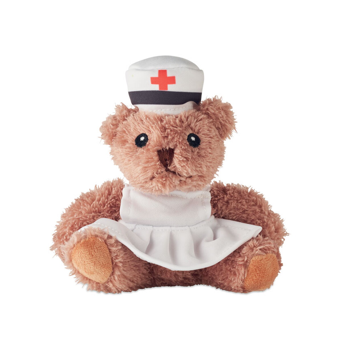 Pluszaki z logo – pluszowy miś pielęgniarka nurse – biały mo2839-06 Pluszowy miś pielęgniarka NURSE - biały mo2839-06