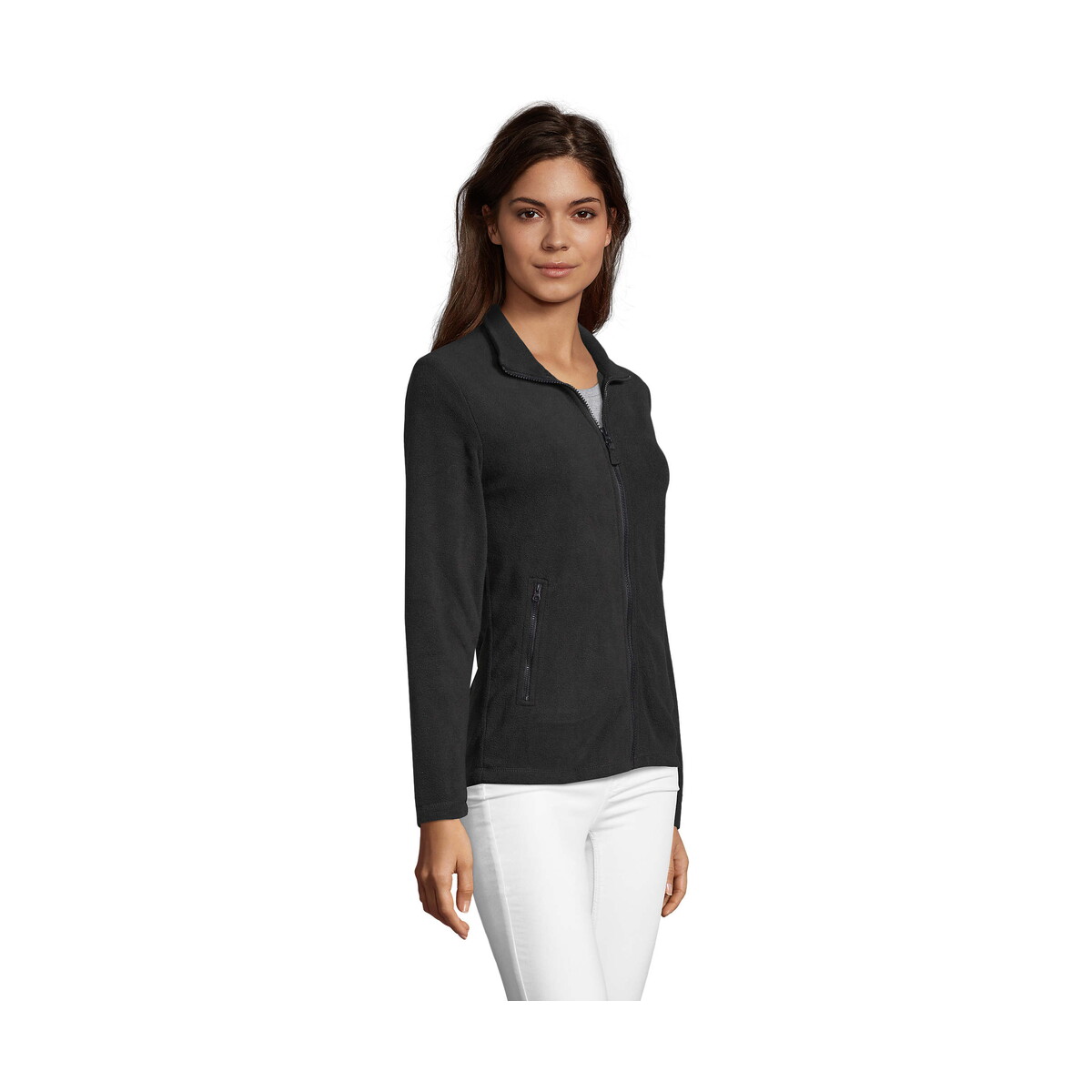 Polary z logo – norman damska polar 220 norman women – czarna – 3xl s02094-bk-side NORMAN DAMSKA POLAR 220 NORMAN WOMEN - Czarna - 3XL s02094-bk-side