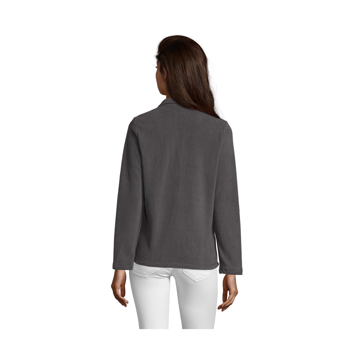 Polary z logo – norman damska polar 220 norman women – szarość węgla drzewnego – xxl s02094-cr-back NORMAN DAMSKA POLAR 220 NORMAN WOMEN - Szarość Węgla Drzewnego - XXL s02094-cr-back