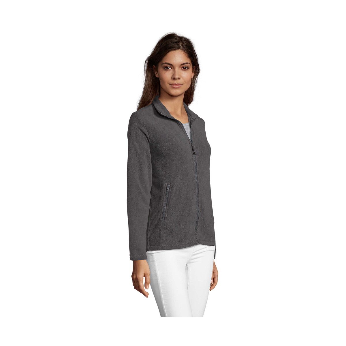 Polary z logo – norman damska polar 220 norman women – szarość węgla drzewnego – xxl s02094-cr-side NORMAN DAMSKA POLAR 220 NORMAN WOMEN - Szarość Węgla Drzewnego - XXL s02094-cr-side