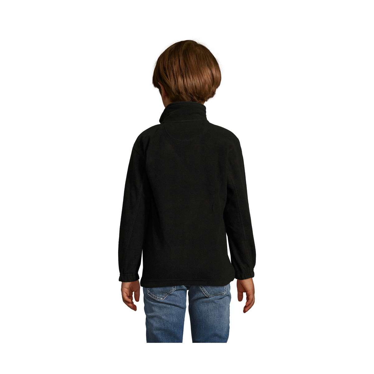 Polary z logo – north dziecięcy polar 300g north kids – czarny – l s00589-bk-back NORTH Dziecięcy polar 300g NORTH KIDS - Czarny - L s00589-bk-back