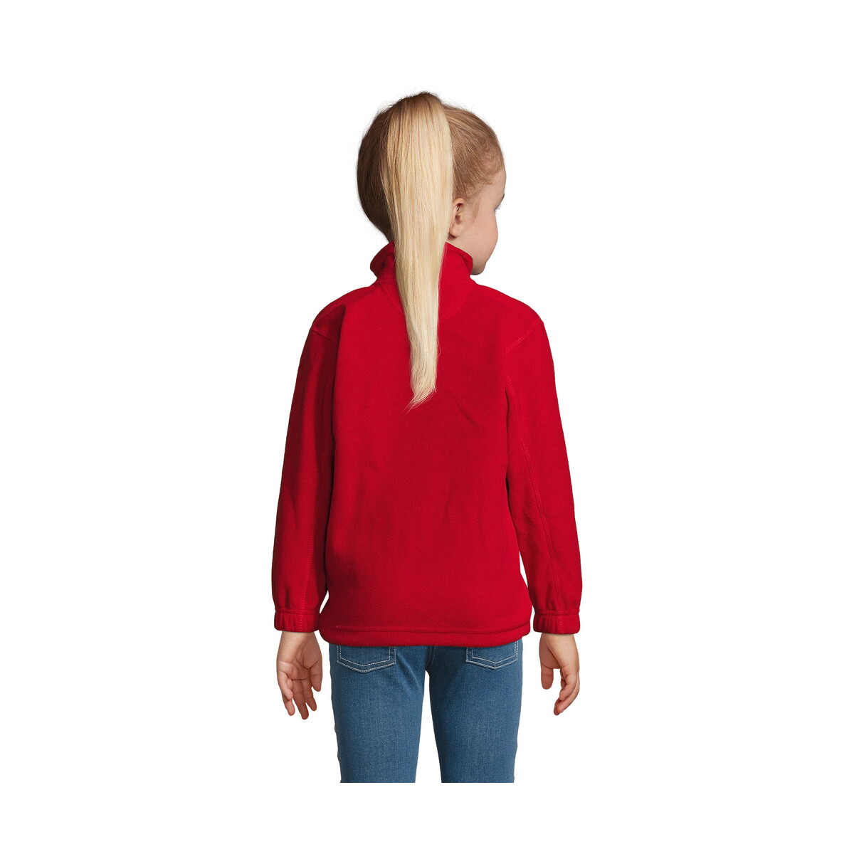 Polary z logo – north dziecięcy polar 300g north kids – czerwony – l s00589-rd-back NORTH Dziecięcy polar 300g NORTH KIDS - Czerwony - L s00589-rd-back