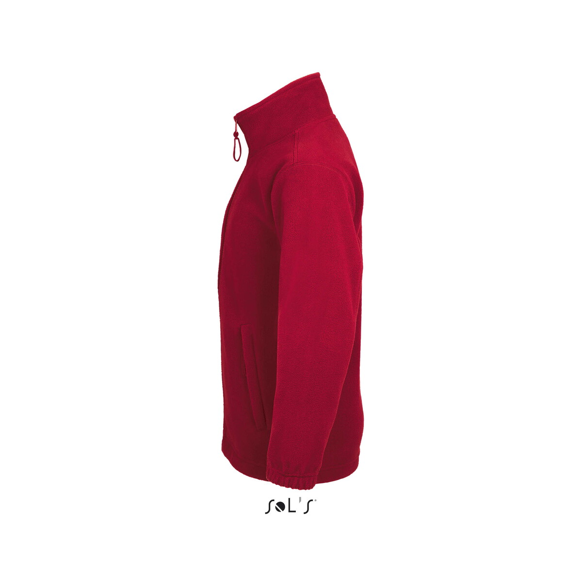 Polary z logo – north dziecięcy polar 300g north kids – czerwony – l s00589-rd-side NORTH Dziecięcy polar 300g NORTH KIDS - Czerwony - L s00589-rd-side