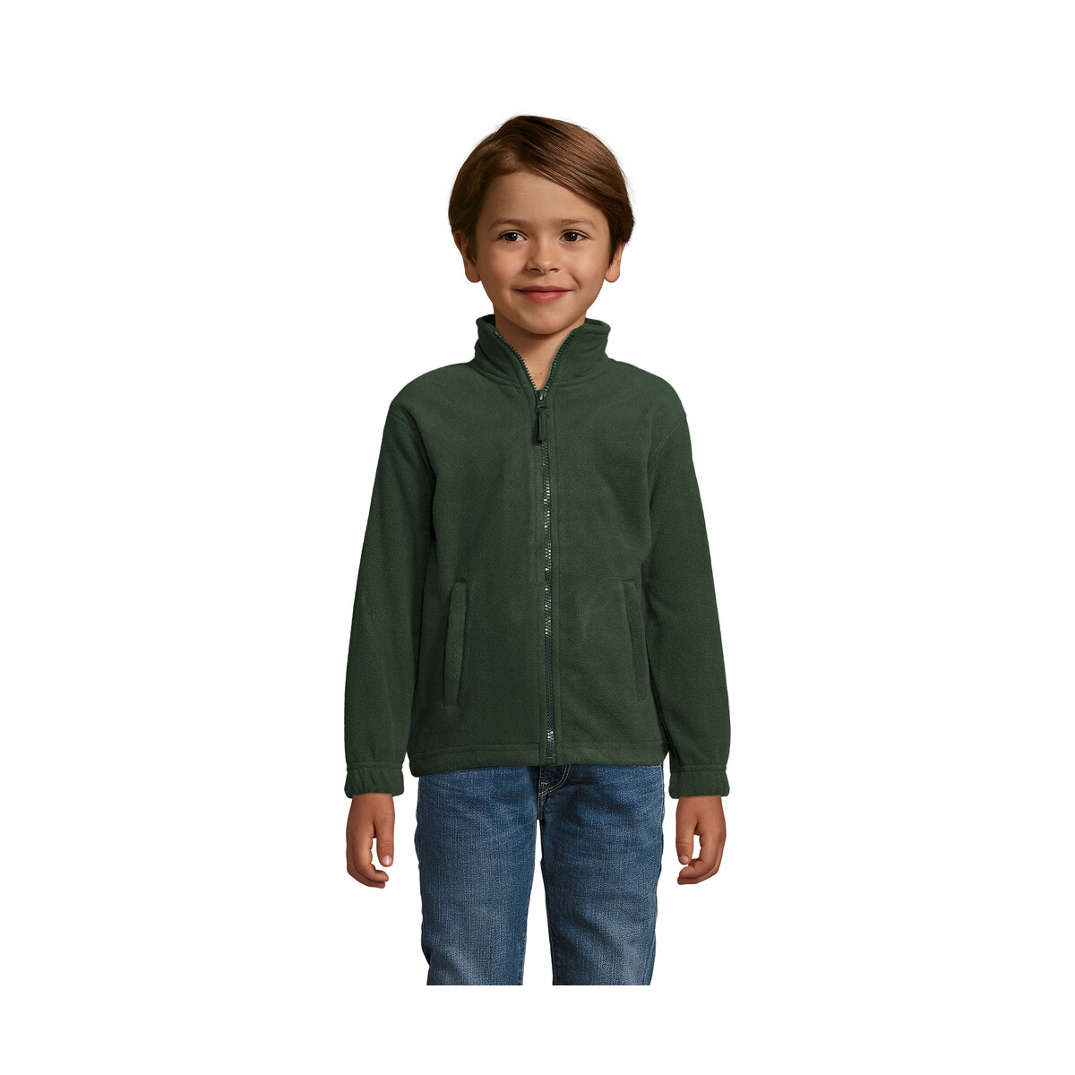Polary z logo – north dziecięcy polar 300g north kids – zielony – 5xl s00589-fi NORTH Dziecięcy polar 300g NORTH KIDS - Zielony - 5XL s00589-fi