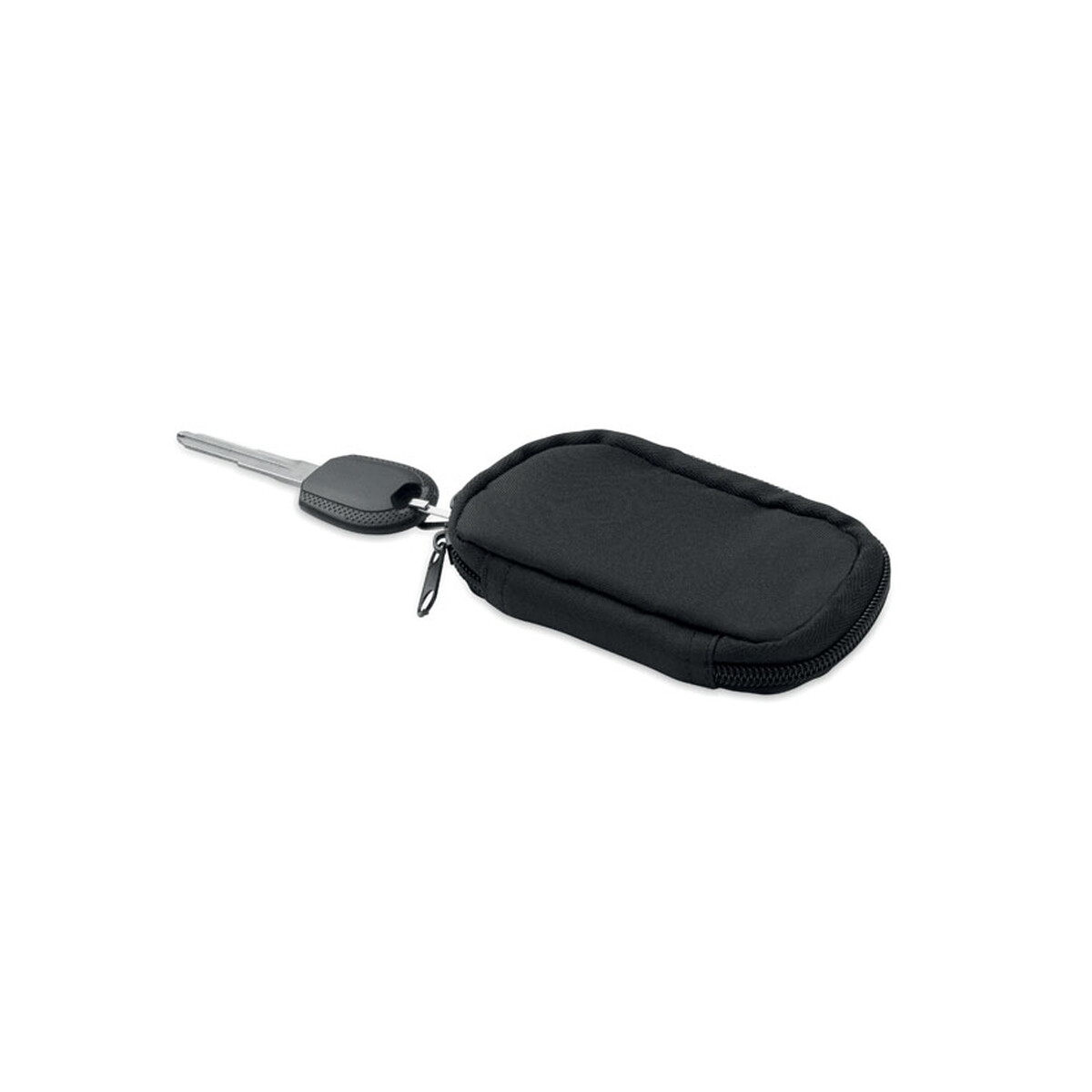 Portfele z logo – etui na klucze z 300d rpet rover – czarne mo2822-03-open Etui na klucze z 300D RPET ROVER - czarne mo2822-03-open