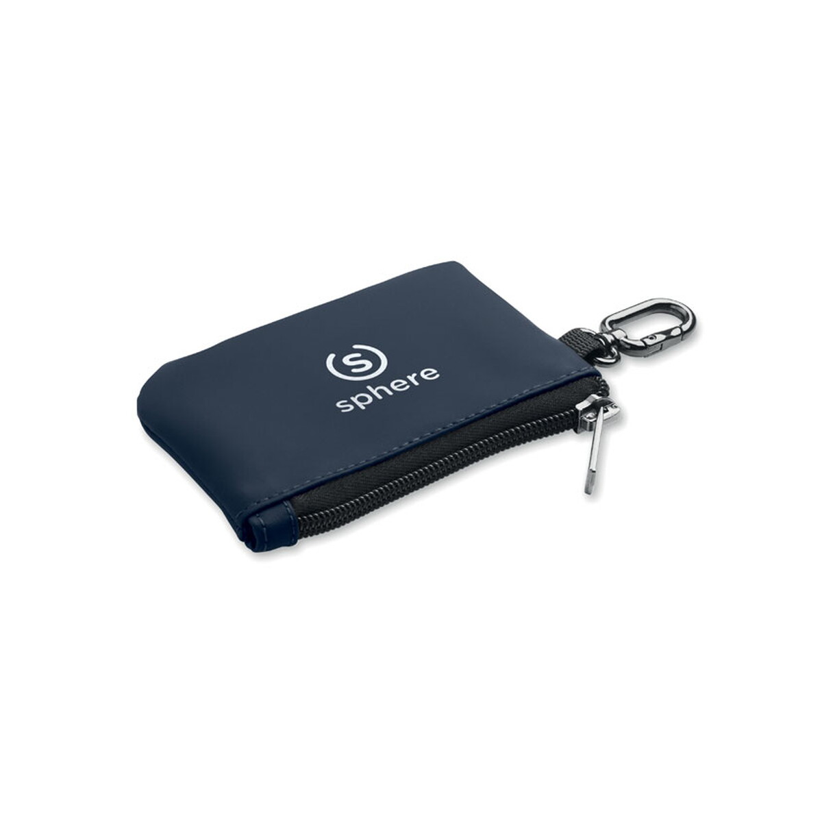 Portfele z logo – etui pu na klucze karabińczyk guardo – francuski granatowy mo3161-85-print Etui PU na klucze karabińczyk GUARDO - francuski granatowy mo3161-85-print