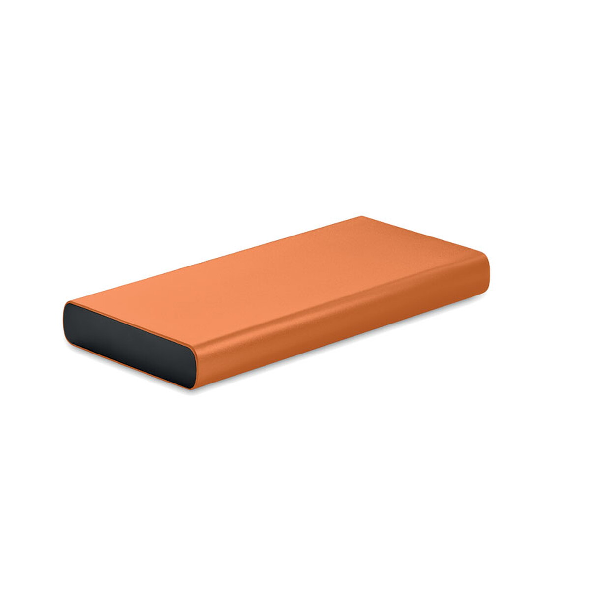 Powerbanki z logo – power bank 10000 mah powerflat 10c – pomarańczowy mo6770-10-back Power bank 10000 mAh POWERFLAT 10C - pomarańczowy mo6770-10-back