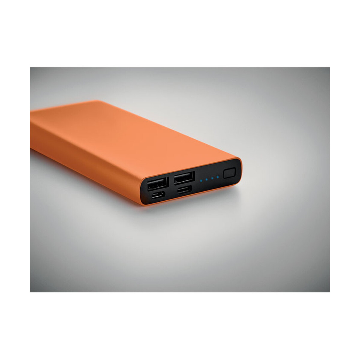 Powerbanki z logo – power bank 10000 mah powerflat 10c – pomarańczowy mo6770-10-detail Power bank 10000 mAh POWERFLAT 10C - pomarańczowy mo6770-10-detail
