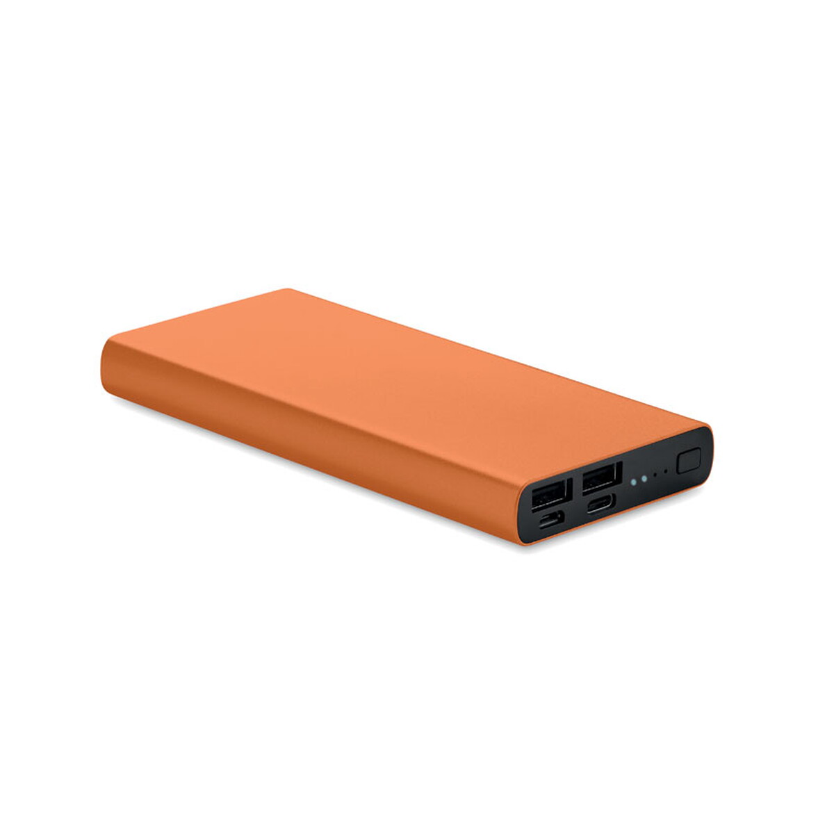 Powerbanki z logo – power bank 10000 mah powerflat 10c – pomarańczowy mo6770-10 Power bank 10000 mAh POWERFLAT 10C - pomarańczowy mo6770-10