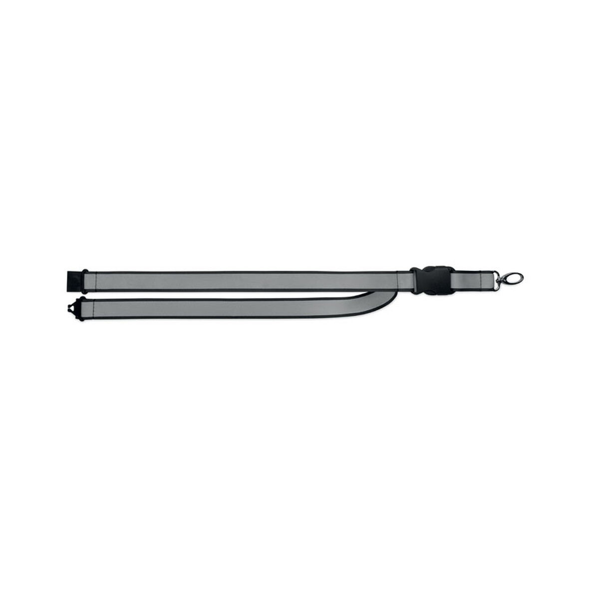 Smycze z logo – odblaskowa smycz rpet tosee – czarna mo2825-03-detail Odblaskowa smycz RPET TOSEE - czarna mo2825-03-detail