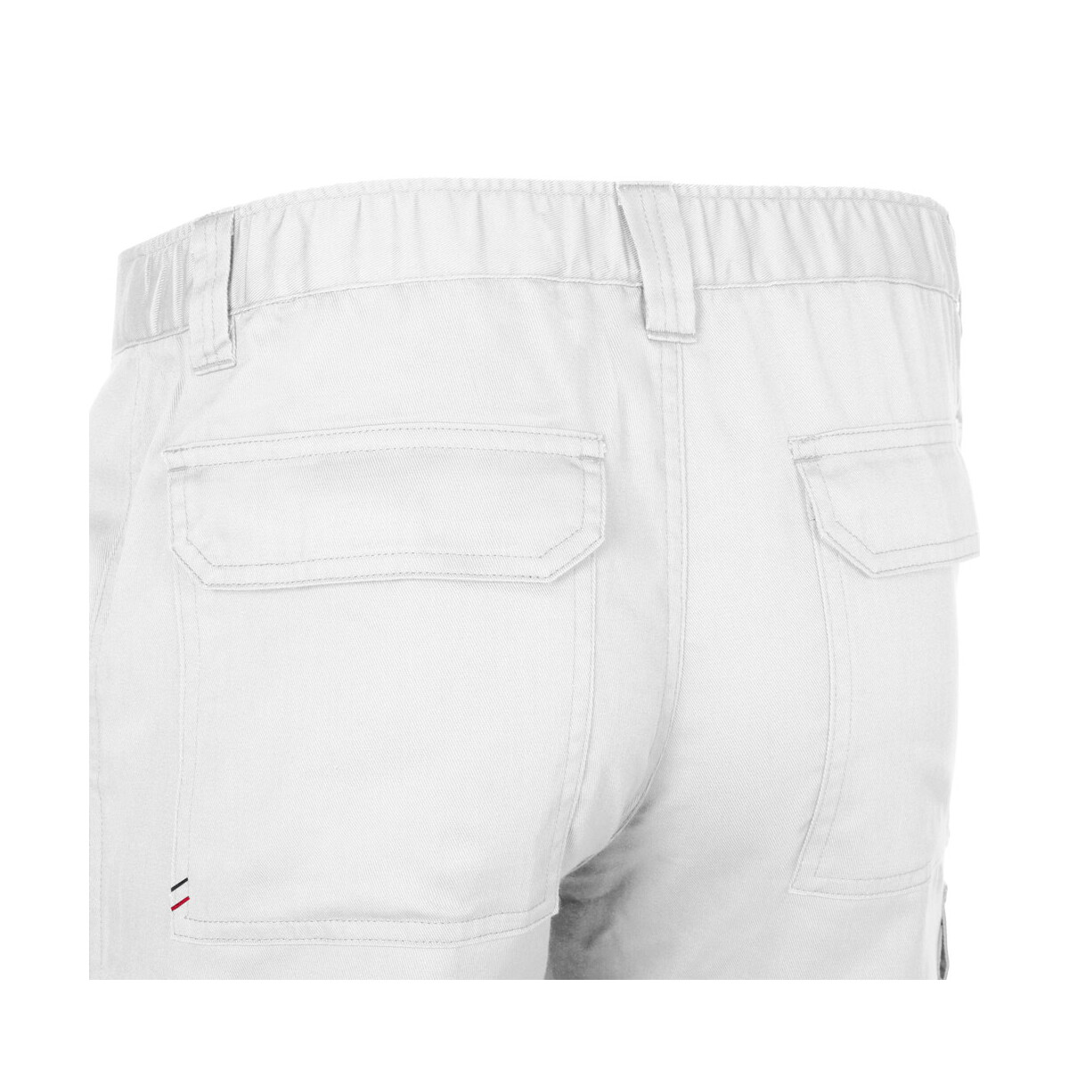 Spodnie z logo – vl hermes. spodnie z wieloma kieszeniami (190 g/m²) – białe 36157_106-e VL HERMES. Spodnie z wieloma kieszeniami (190 g/m²) - Białe 36157_106-e