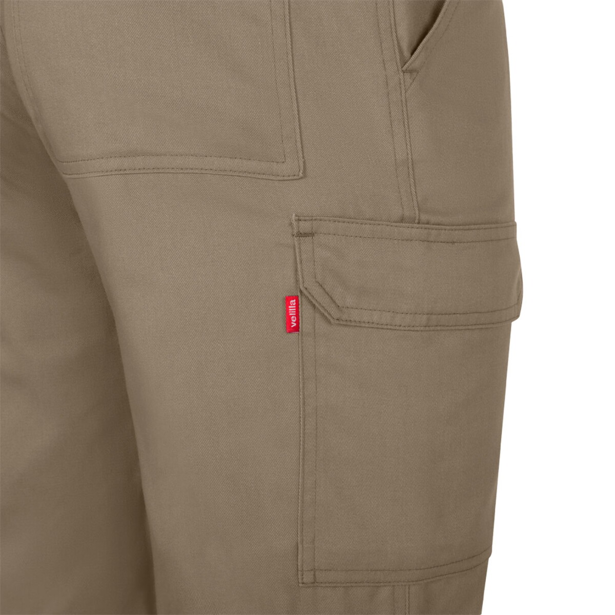 Spodnie z logo – vl hermes. spodnie z wieloma kieszeniami (190 g/m²) – jasny naturalny 36157_150-f VL HERMES. Spodnie z wieloma kieszeniami (190 g/m²) - Jasny naturalny 36157_150-f