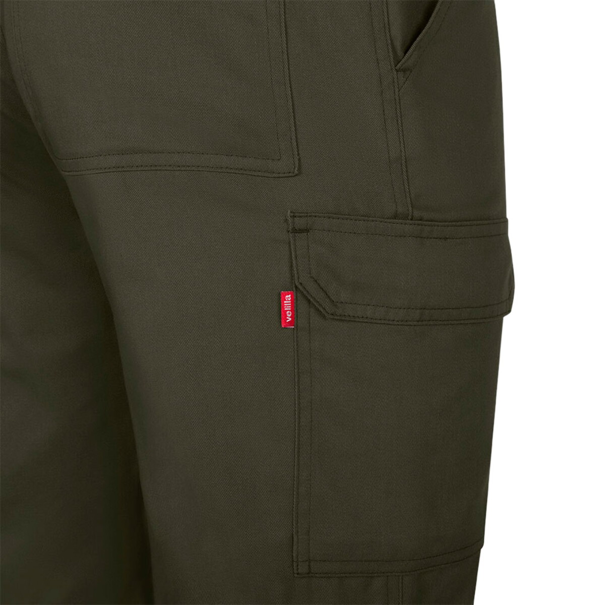 Spodnie z logo – vl hermes. spodnie z wieloma kieszeniami (190 g/m²) – wojskowa zielone 36157_149-f VL HERMES. Spodnie z wieloma kieszeniami (190 g/m²) - Wojskowa zielone 36157_149-f