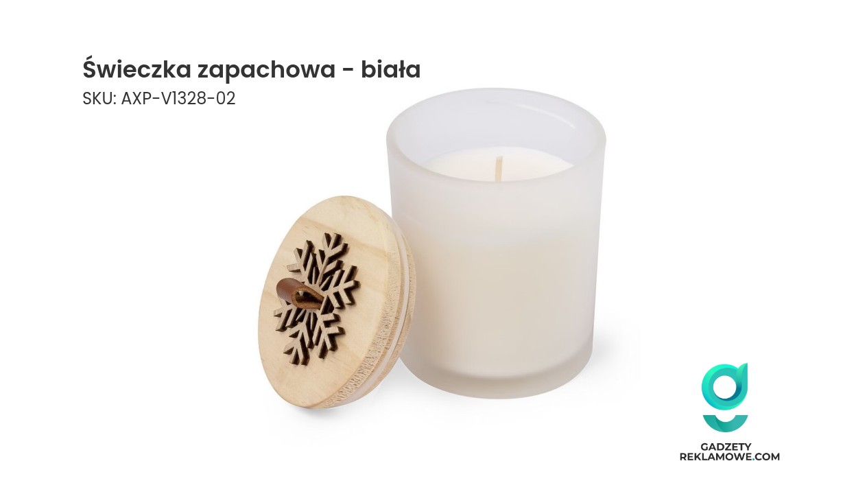 Świeczka zapachowa - biała Świeczka zapachowa biała