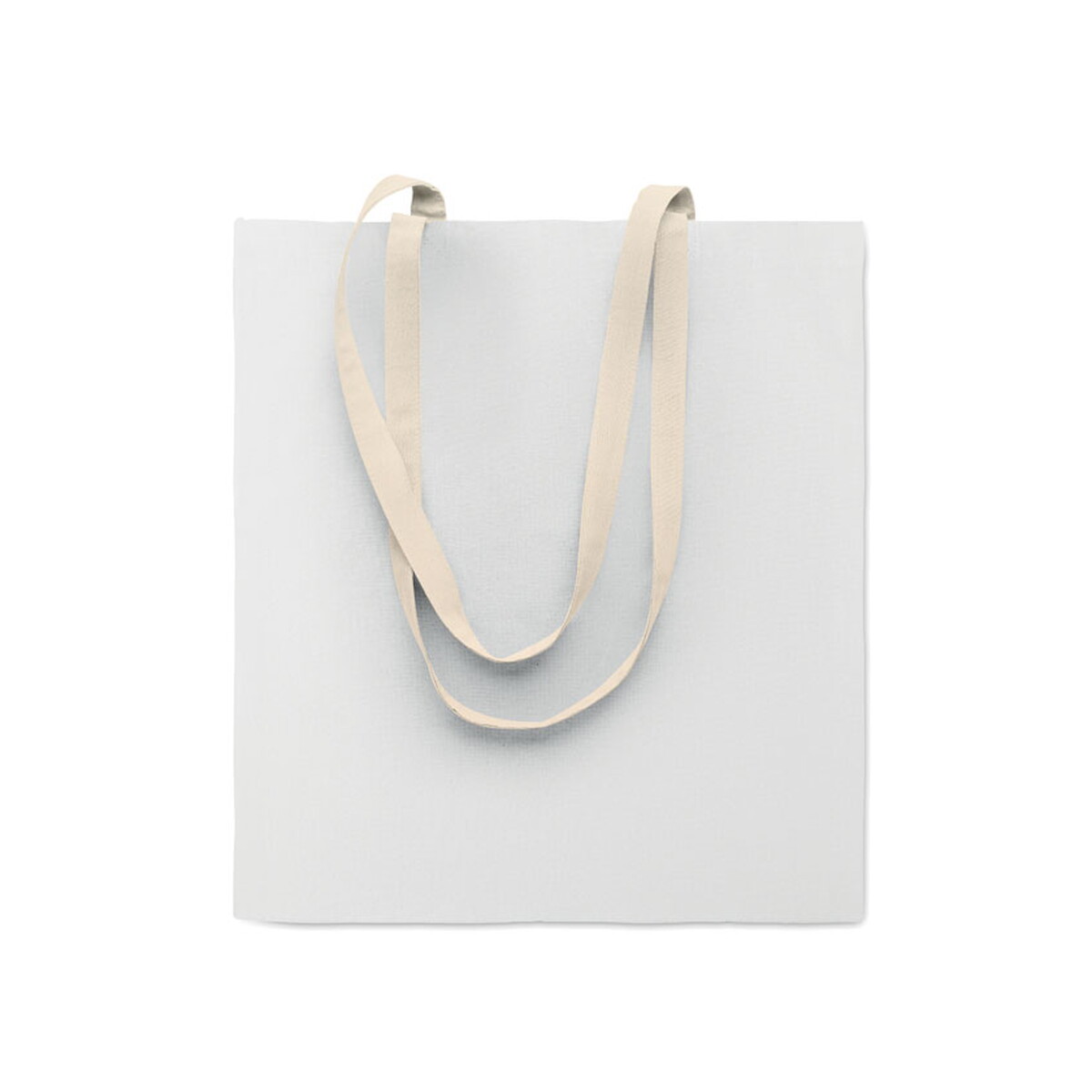 Torby bawełniane z logo – bawełniana torba na zakupy zevra colour – biała mo2868-06 Bawełniana torba na zakupy ZEVRA COLOUR - biała mo2868-06