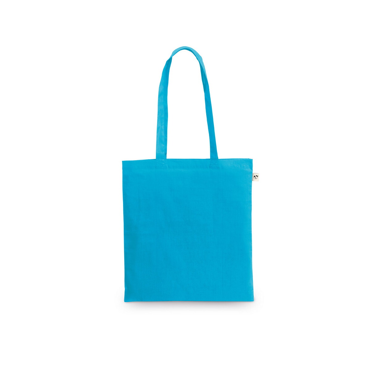 Torby bawełniane z logo – mexico. torba wykonana w recyklingowanej bawełny (70%) i w poliestru (30% rpet) (150 g/m²) – błękitna 92323_124 MEXICO. Torba wykonana w recyklingowanej bawełny (70%) i w poliestru (30% rPET) (150 g/m²) - Błękitna 92323_124