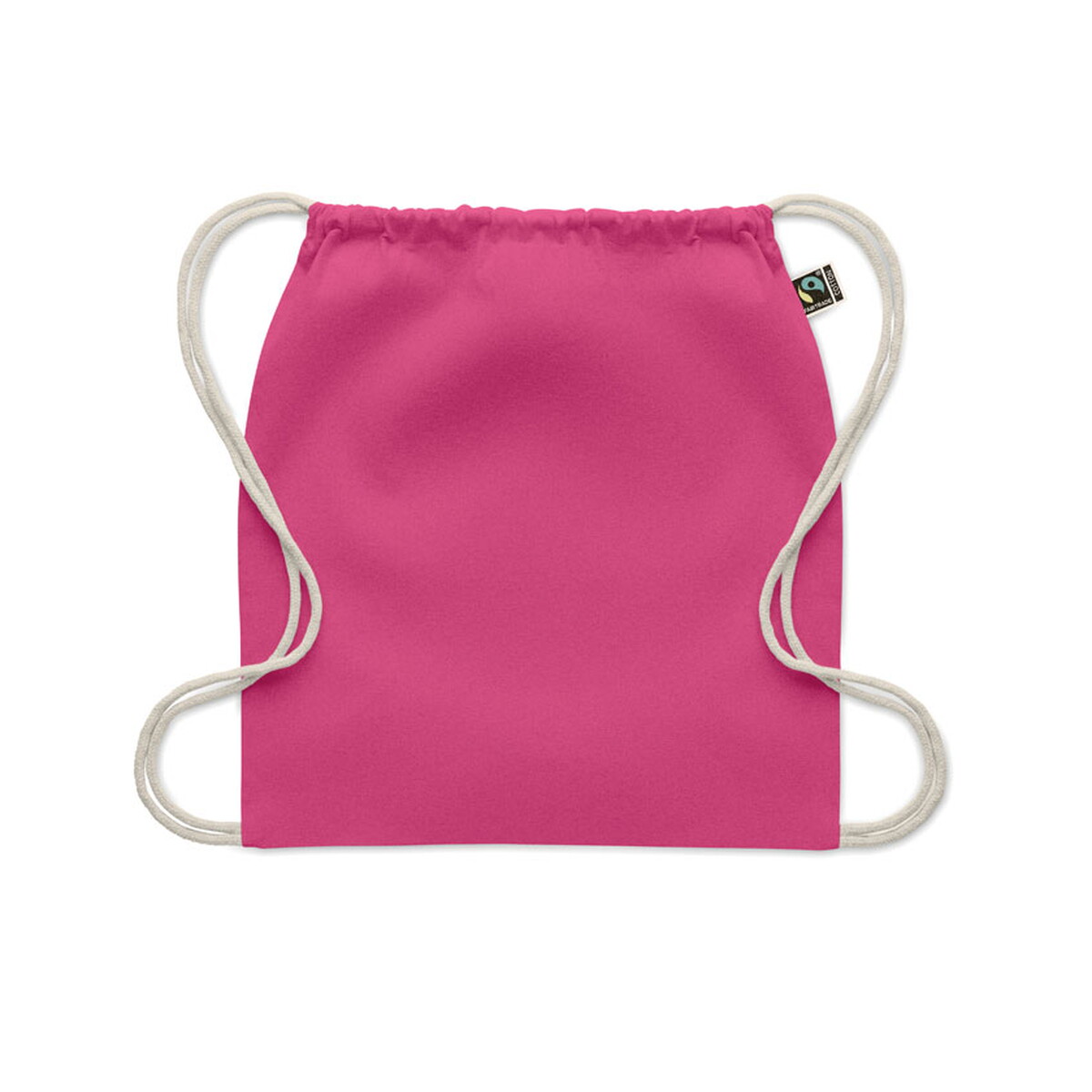 Torby bawełniane z logo – worek ze sznurkiem fairtrade 18 osole draw colour – fuksja mo2591-38-back Worek ze sznurkiem Fairtrade 18 OSOLE DRAW COLOUR - fuksja mo2591-38-back