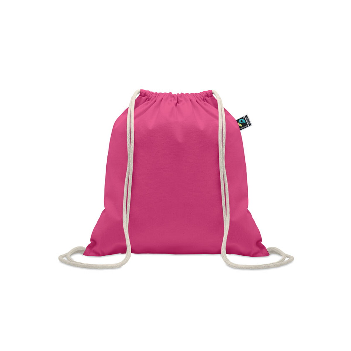 Torby bawełniane z logo – worek ze sznurkiem fairtrade 18 osole draw colour – fuksja mo2591-38 Worek ze sznurkiem Fairtrade 18 OSOLE DRAW COLOUR - fuksja mo2591-38