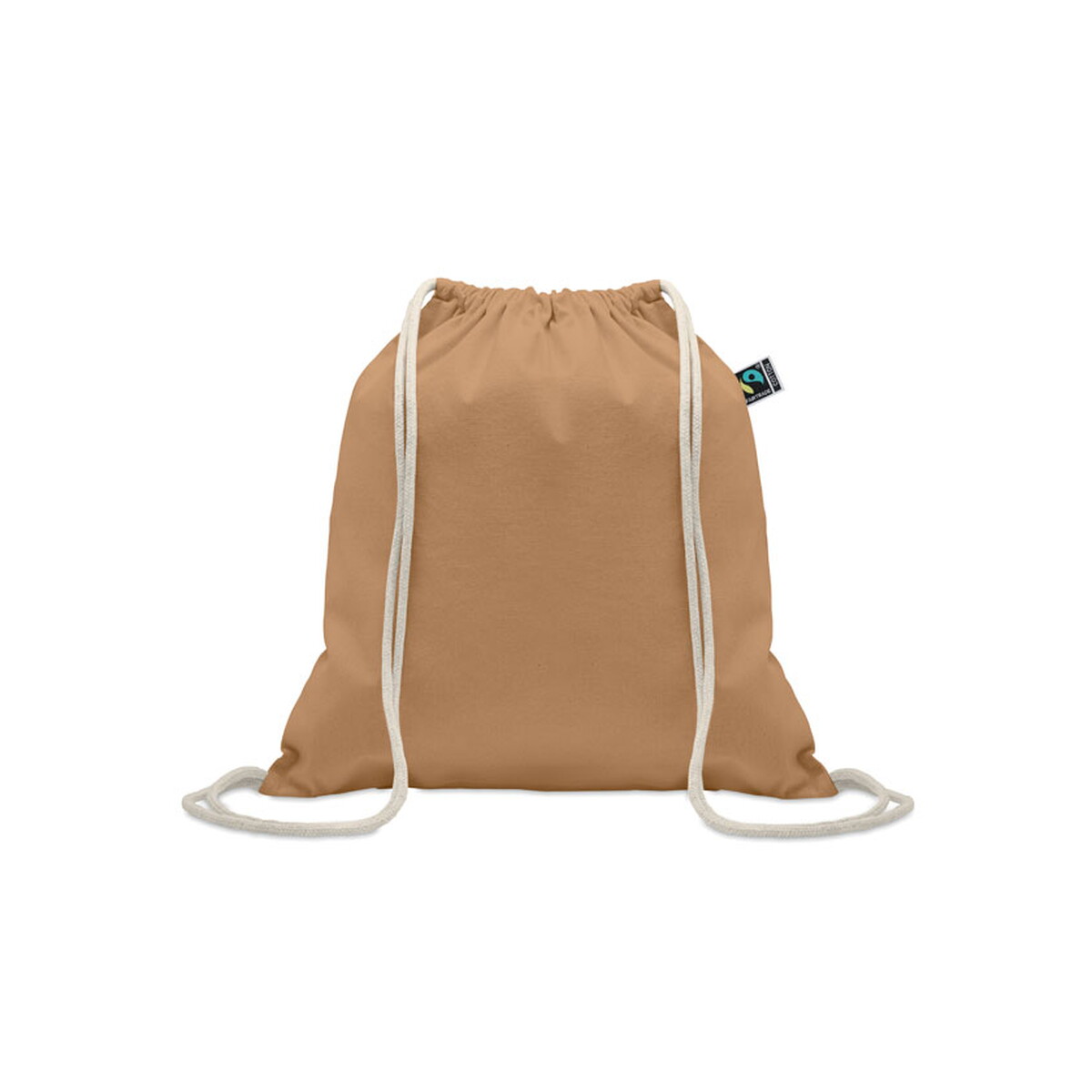 Torby bawełniane z logo – worek ze sznurkiem fairtrade 18 osole draw colour – kość słoniowa mo2591-53 Worek ze sznurkiem Fairtrade 18 OSOLE DRAW COLOUR - kość słoniowa mo2591-53