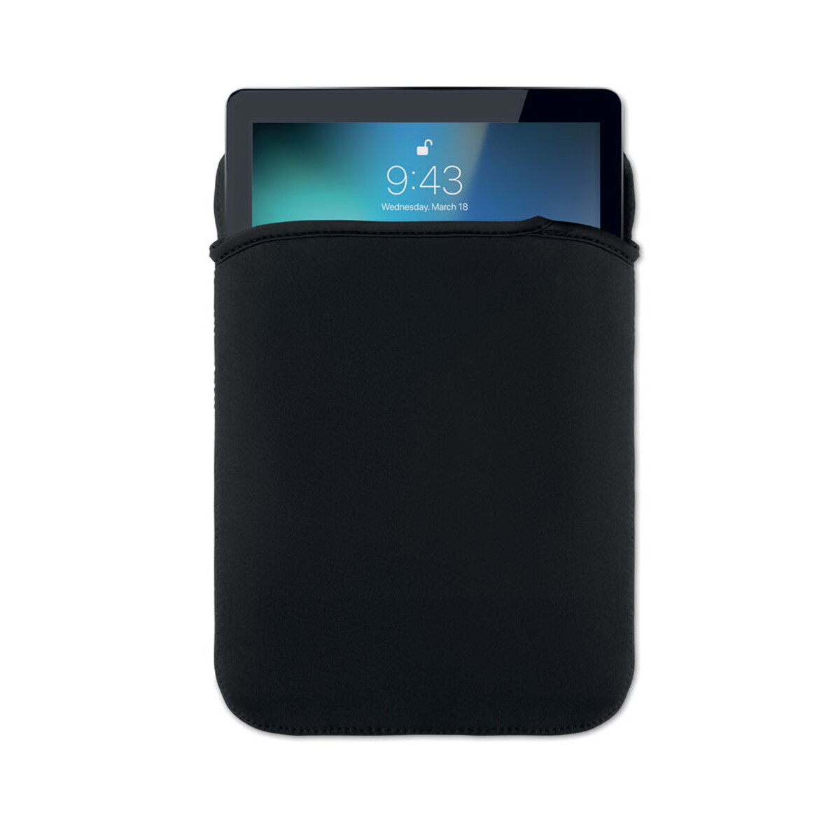Torby na laptopa z logo – neoprenowe etui na tablet 11″ neosleeve11 – czarne mo3181-03-print Neoprenowe etui na tablet 11