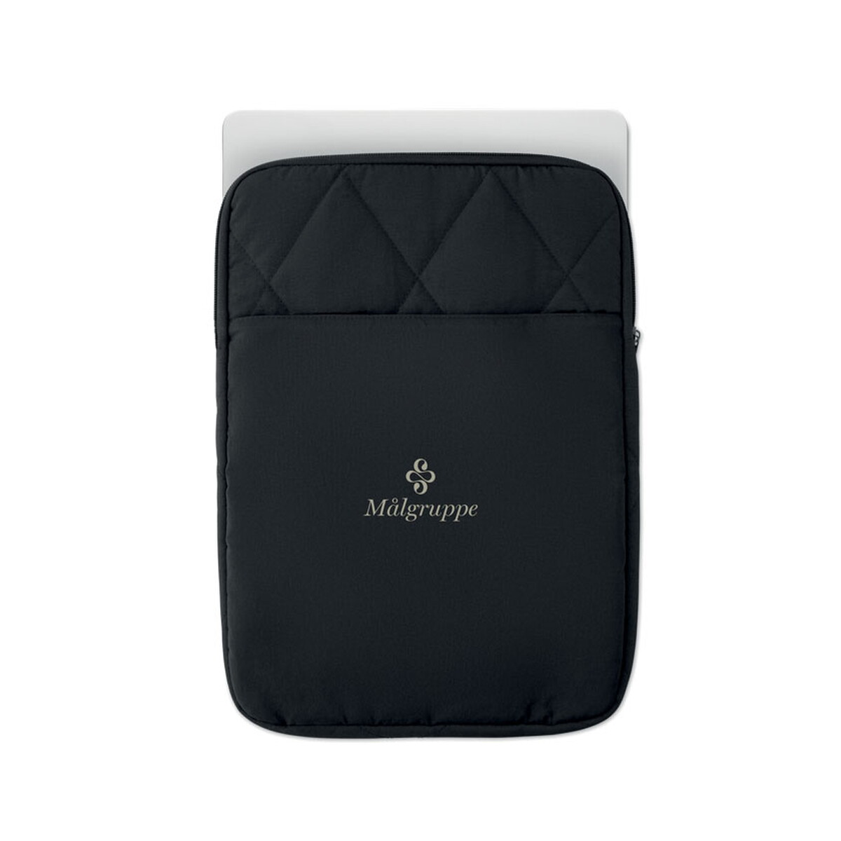 Torby na laptopa z logo – nylonowa torba na laptopa 15″ klyro – czarna mo3182-03-picture1 Nylonowa torba na laptopa 15