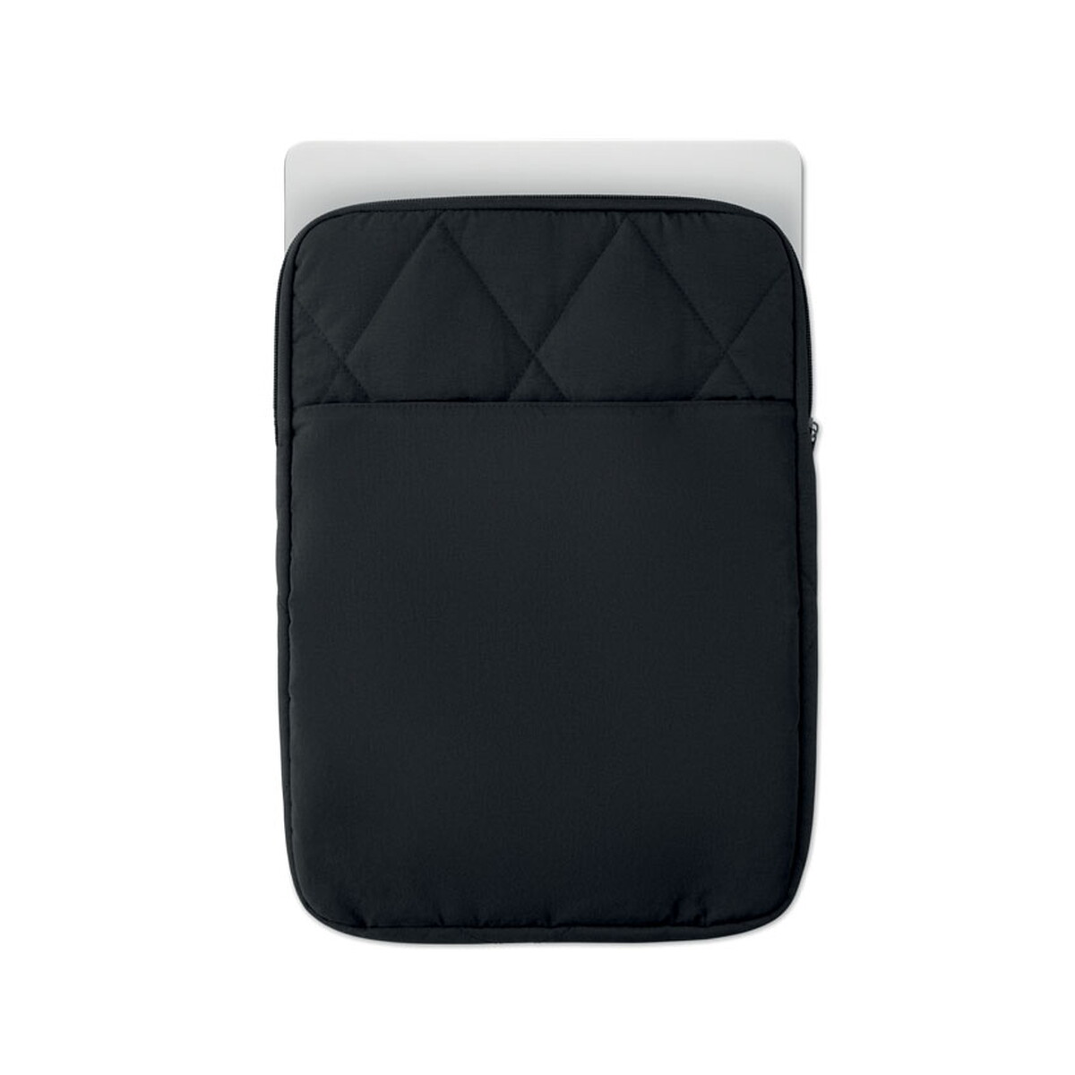 Torby na laptopa z logo – nylonowa torba na laptopa 15″ klyro – czarna mo3182-03-print Nylonowa torba na laptopa 15