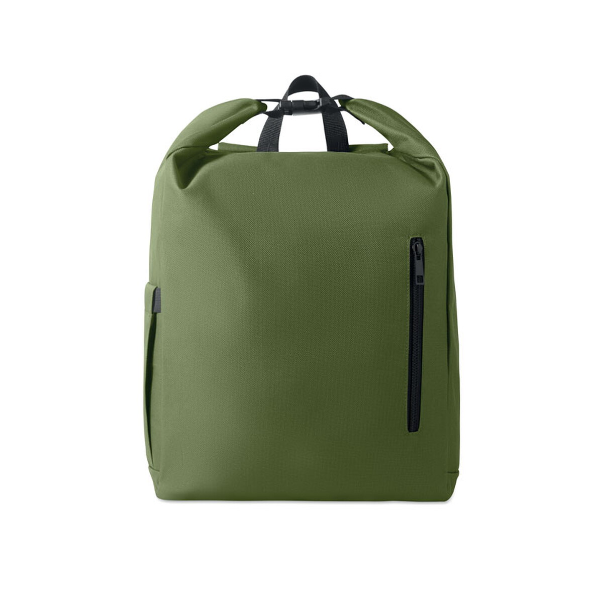 Torby na laptopa z logo – plecak na laptopa 15” rolltop uniton – zielony wojskowy mo2969-49-side Plecak na laptopa 15'' rolltop UNITON - zielony wojskowy mo2969-49-side