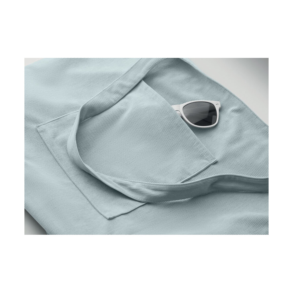 Torby na zakupy z logo – sztruksowa duża torba cordy g – baby blue mo2875-66-detail Sztruksowa duża torba CORDY G - baby blue mo2875-66-detail