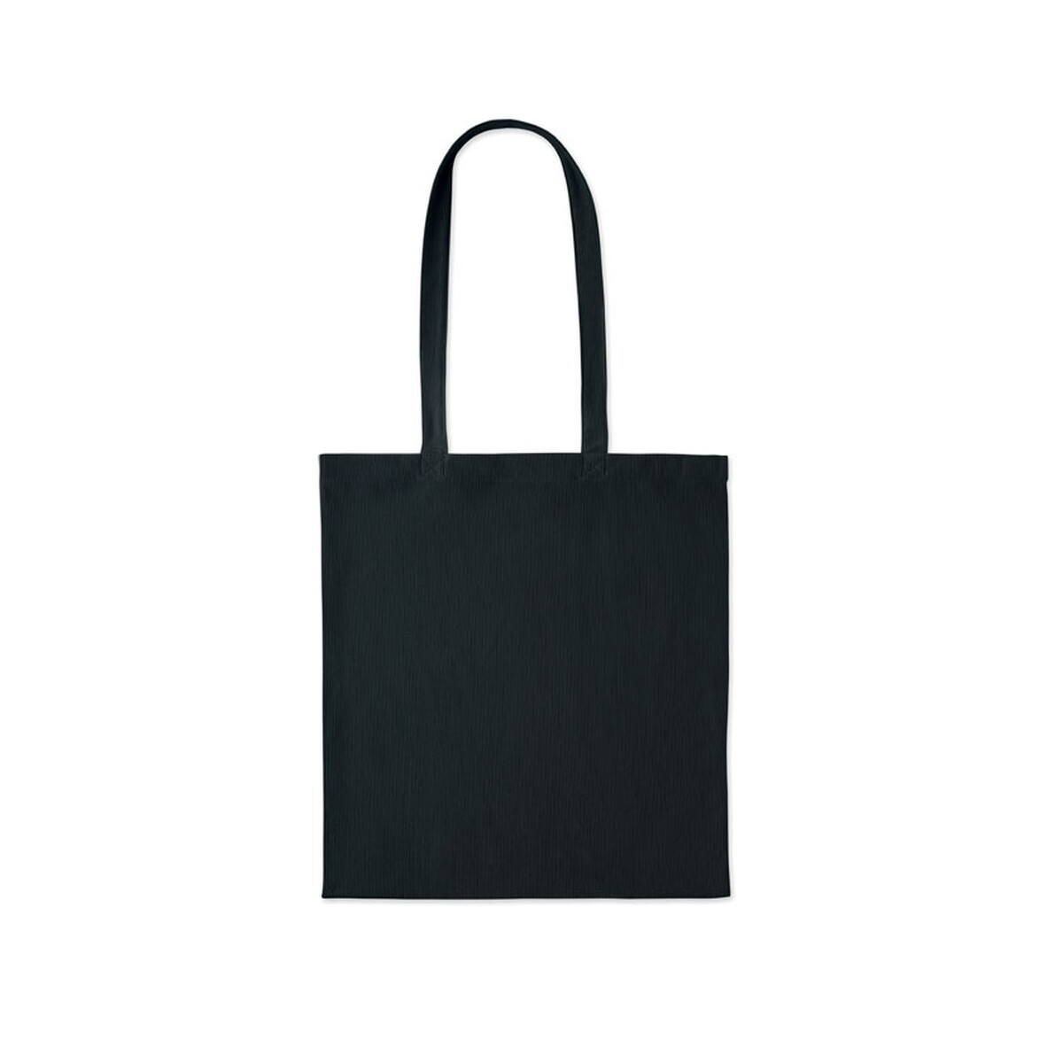 Torby na zakupy z logo – sztruksowa torba na zakupy cordy b – czarna mo2874-03-side Sztruksowa torba na zakupy CORDY B - czarna mo2874-03-side