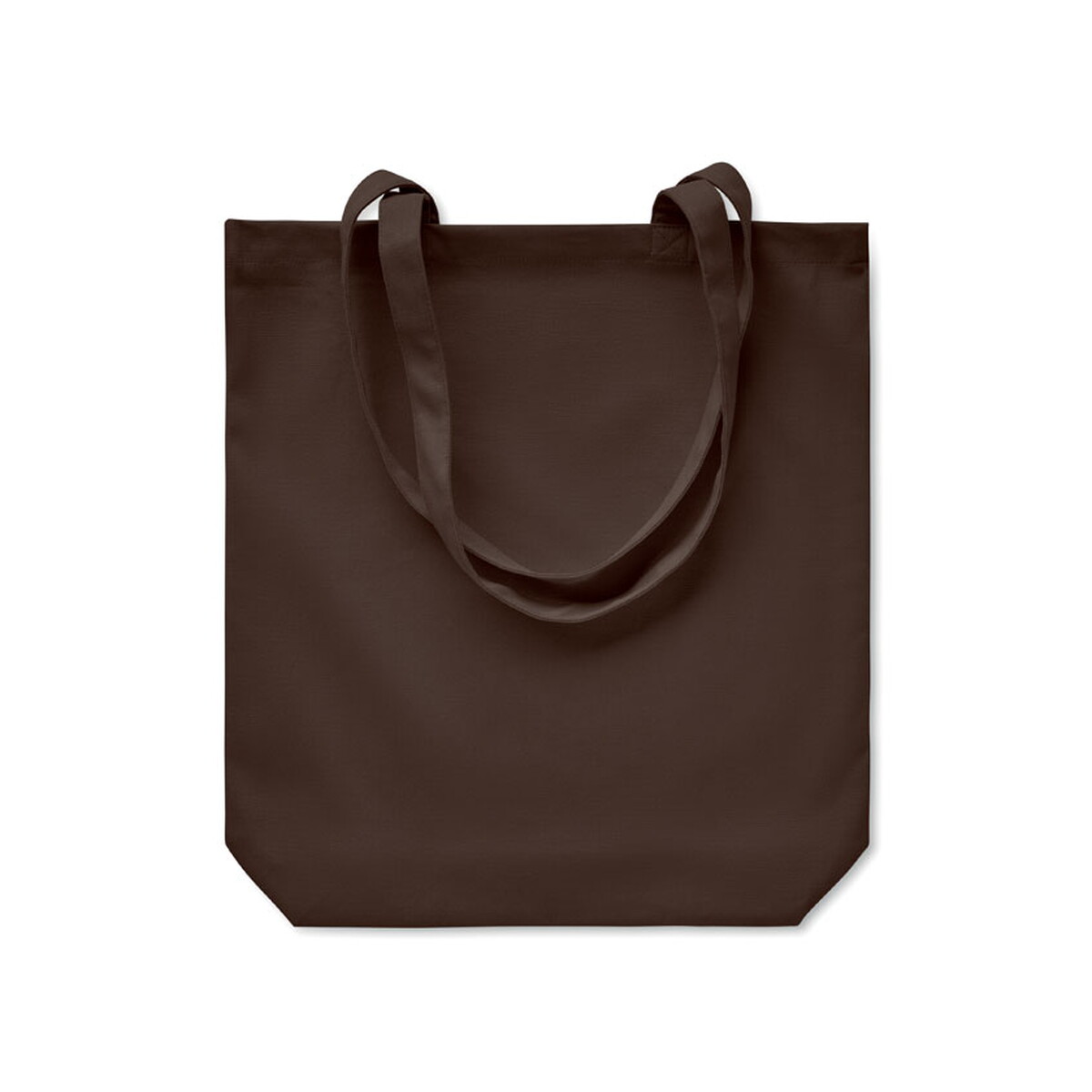 Torby na zakupy z logo – torba na zakupy 270 gr/m² rassa coloured – czekoladowa mo6442-41-back Torba na zakupy 270 gr/m² RASSA COLOURED - czekoladowa mo6442-41-back