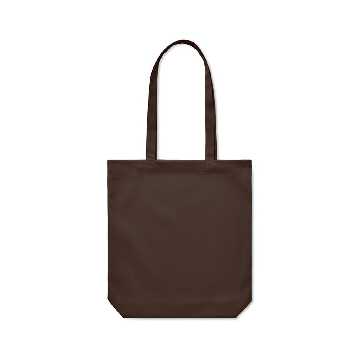 Torby na zakupy z logo – torba na zakupy 270 gr/m² rassa coloured – czekoladowa mo6442-41-side Torba na zakupy 270 gr/m² RASSA COLOURED - czekoladowa mo6442-41-side