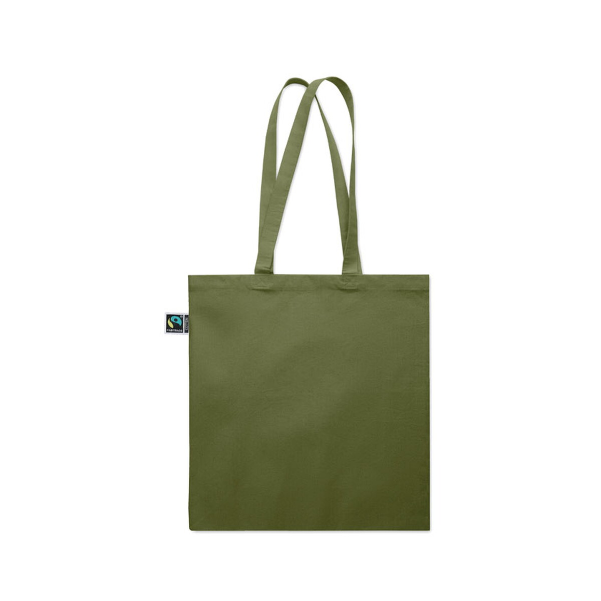 Torby na zakupy z logo – torba na zakupy fairtrade 180 g osole++ colour – ciemnozielona mo2590-60-detail Torba na zakupy Fairtrade 180 g OSOLE++ COLOUR - ciemnozielona mo2590-60-detail