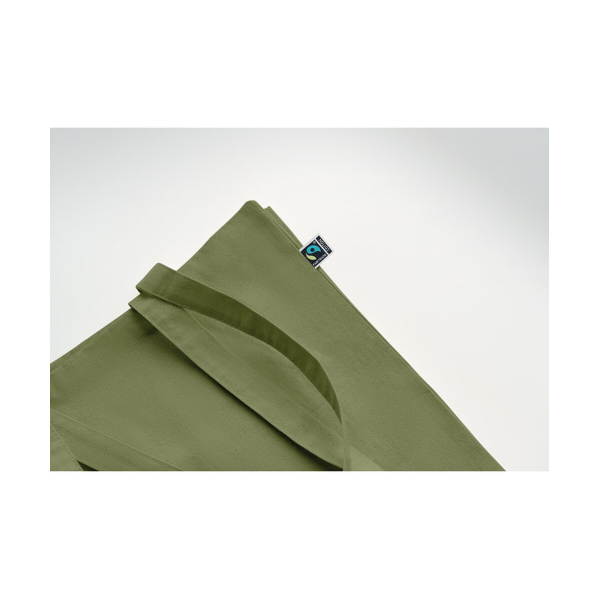 Torby na zakupy z logo – torba na zakupy fairtrade 180 g osole++ colour – ciemnozielona mo2590-60-open Torba na zakupy Fairtrade 180 g OSOLE++ COLOUR - ciemnozielona mo2590-60-open