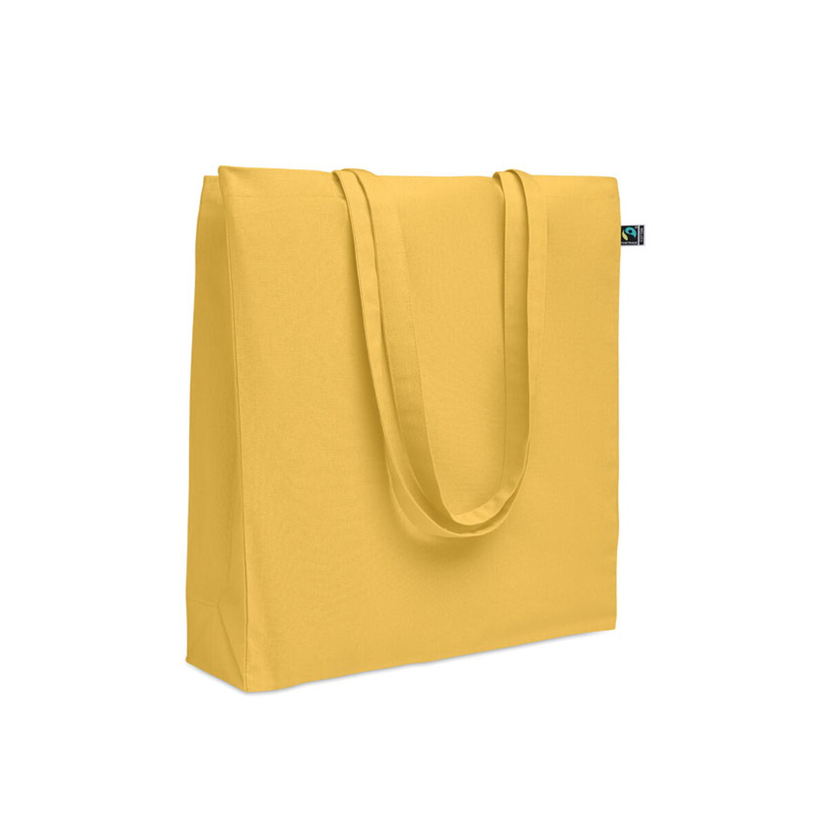 Torby na zakupy z logo – torba na zakupy fairtrade 180 g osole++ colour – żółta mo2590-08 Torba na zakupy Fairtrade 180 g OSOLE++ COLOUR - żółta mo2590-08