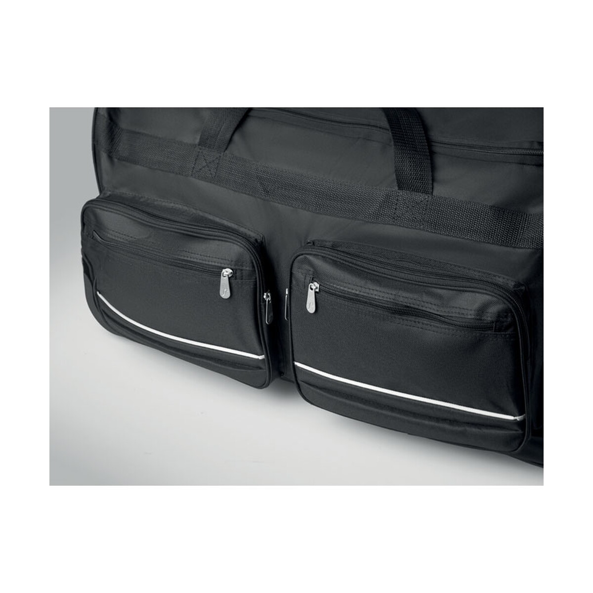 Torby podróżne z logo – torba na kółkach 600d rpet itfits – czarna mo2942-03-ambiant Torba na kółkach 600D RPET ITFITS - czarna mo2942-03-ambiant