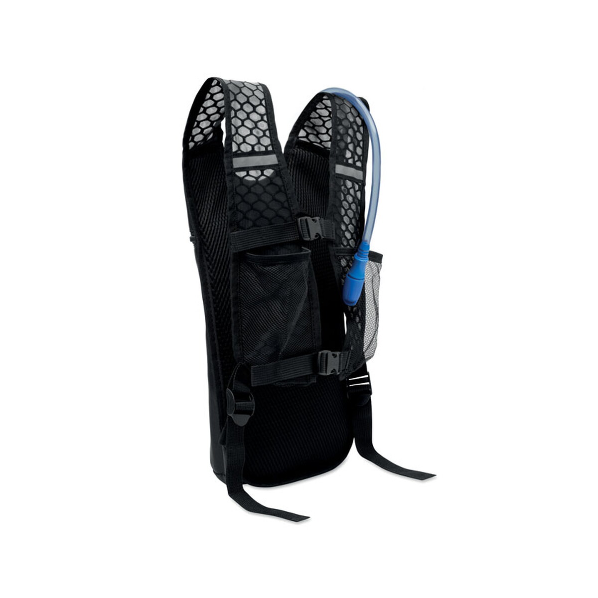 Torby sportowe z logo – plecak sportowy 420d pu confi – czarny mo2935-03-back Plecak sportowy 420D PU CONFI - czarny mo2935-03-back