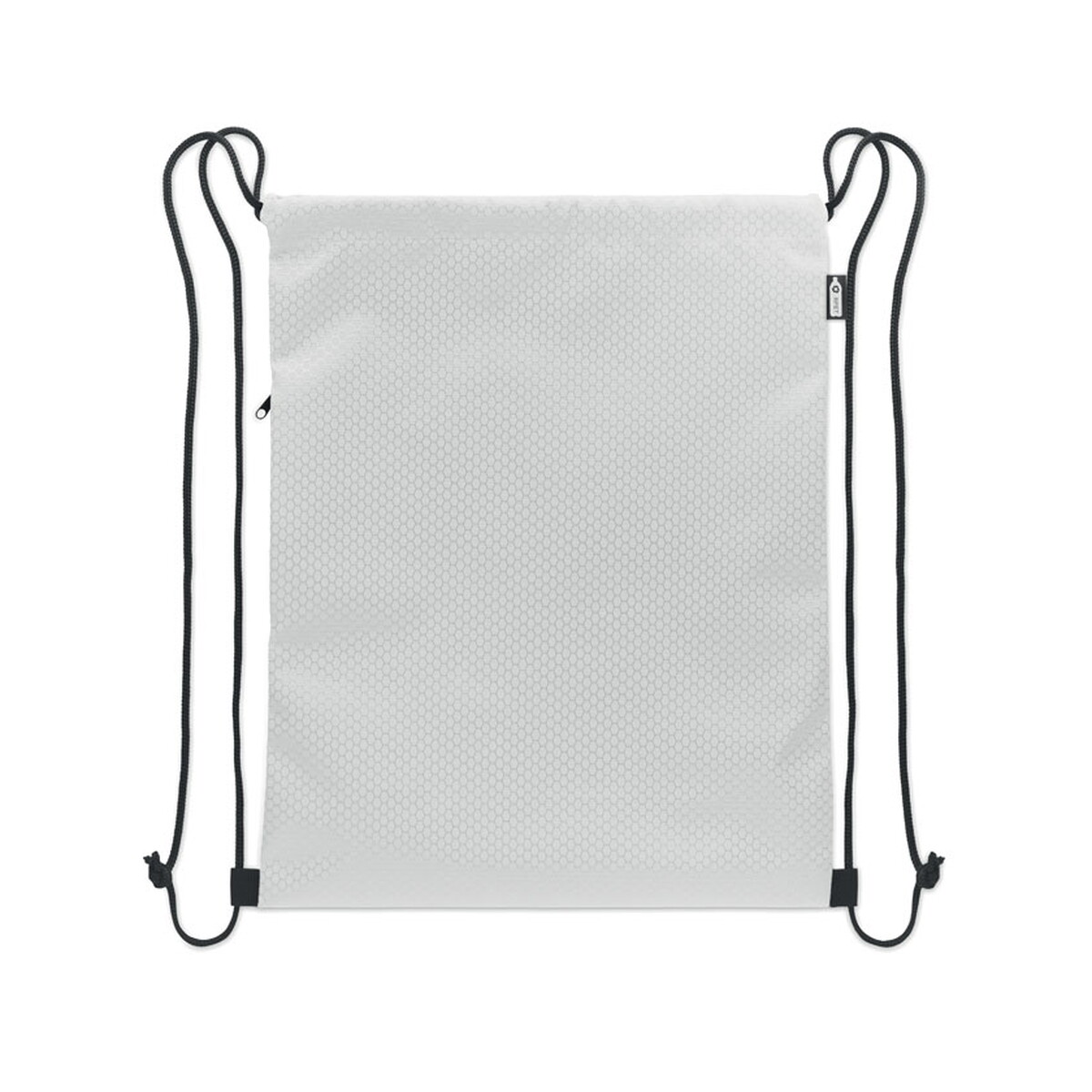 Torby sportowe z logo – worek ze sznurkiem 420d rpet daykit – biały mo2920-06-back Worek ze sznurkiem 420D RPET DAYKIT - biały mo2920-06-back