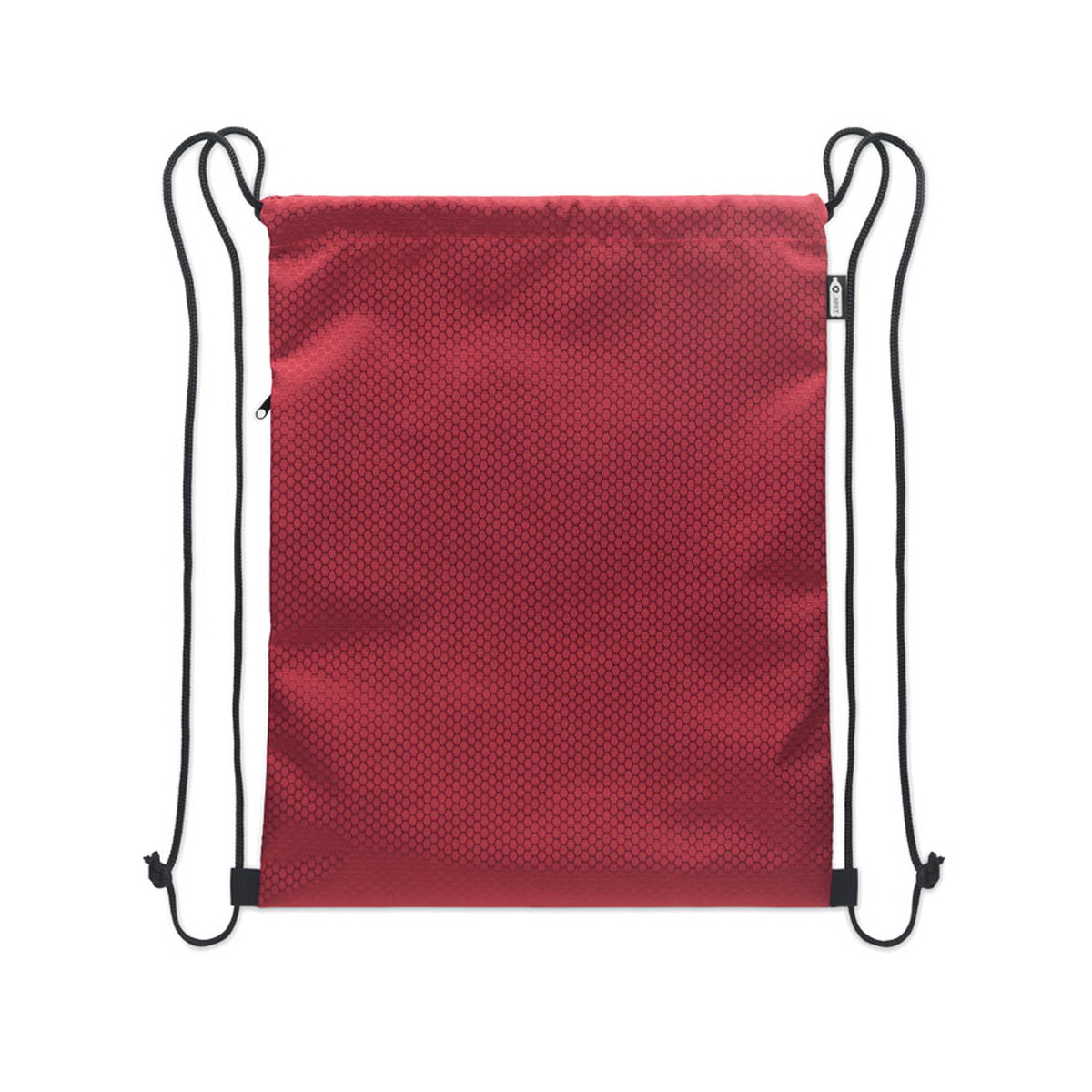 Torby sportowe z logo – worek ze sznurkiem 420d rpet daykit – burgundowy mo2920-02-back Worek ze sznurkiem 420D RPET DAYKIT - burgundowy mo2920-02-back