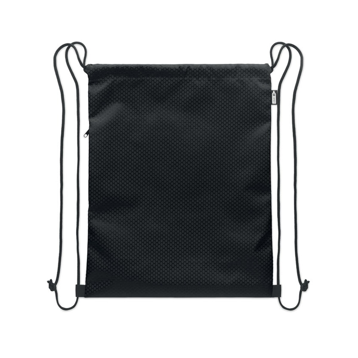 Torby sportowe z logo – worek ze sznurkiem 420d rpet daykit – czarny mo2920-03-back Worek ze sznurkiem 420D RPET DAYKIT - czarny mo2920-03-back