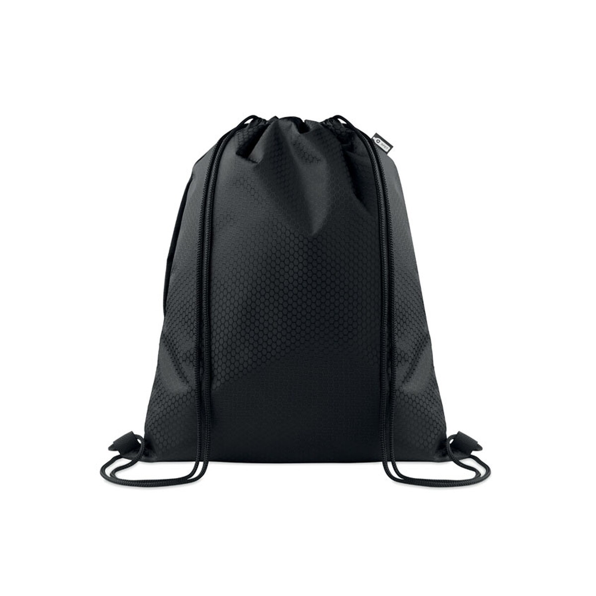 Torby sportowe z logo – worek ze sznurkiem 420d rpet daykit – czarny mo2920-03 Worek ze sznurkiem 420D RPET DAYKIT - czarny mo2920-03